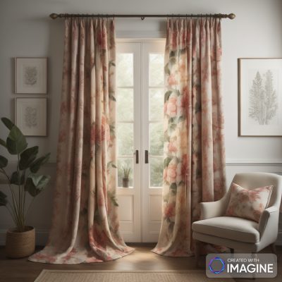 cotton drapes showing theDifference Between Curtains And Drapes)