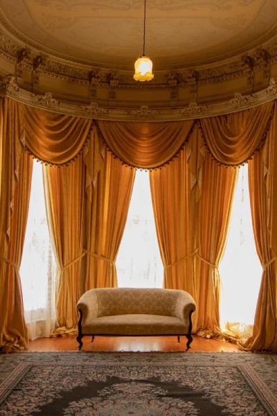 grand drapes as Window Coverings for Bedroom