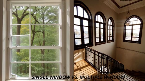 Where To Place Curtain Rods for single/ multiple windows