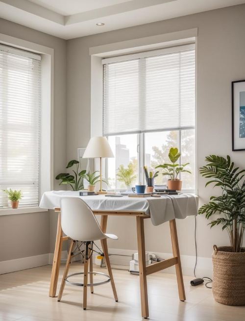 how to take down blinds in a clean space