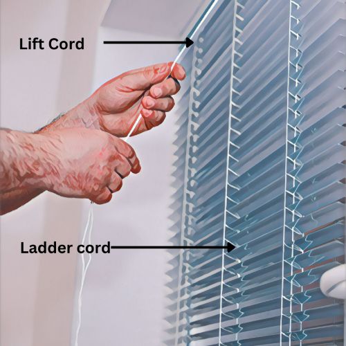 how to restring ladder cord