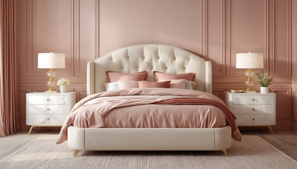 Add a Curved Upholstered Bed Frame