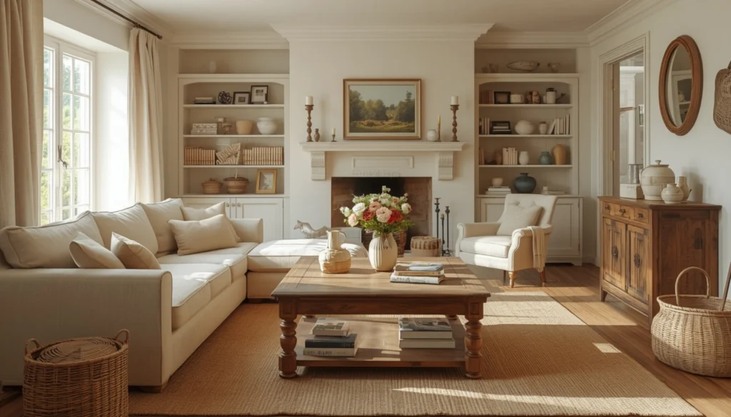 Antique Coffee Table with Rustic Appeal