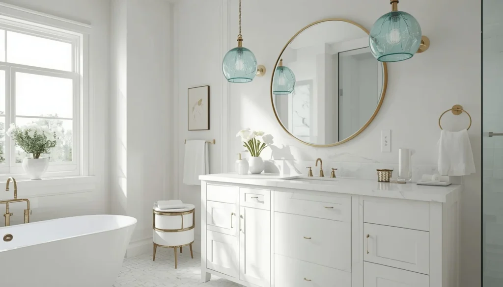 Aqua Glass Pendant Lighting