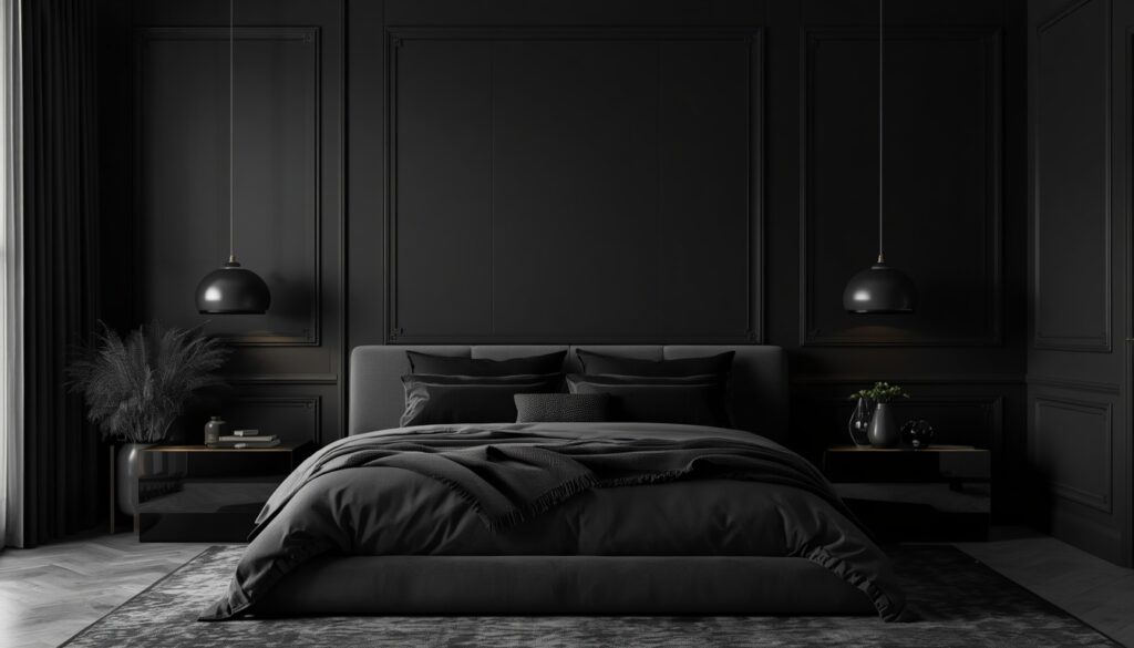 Black and Glass Furniture Combination