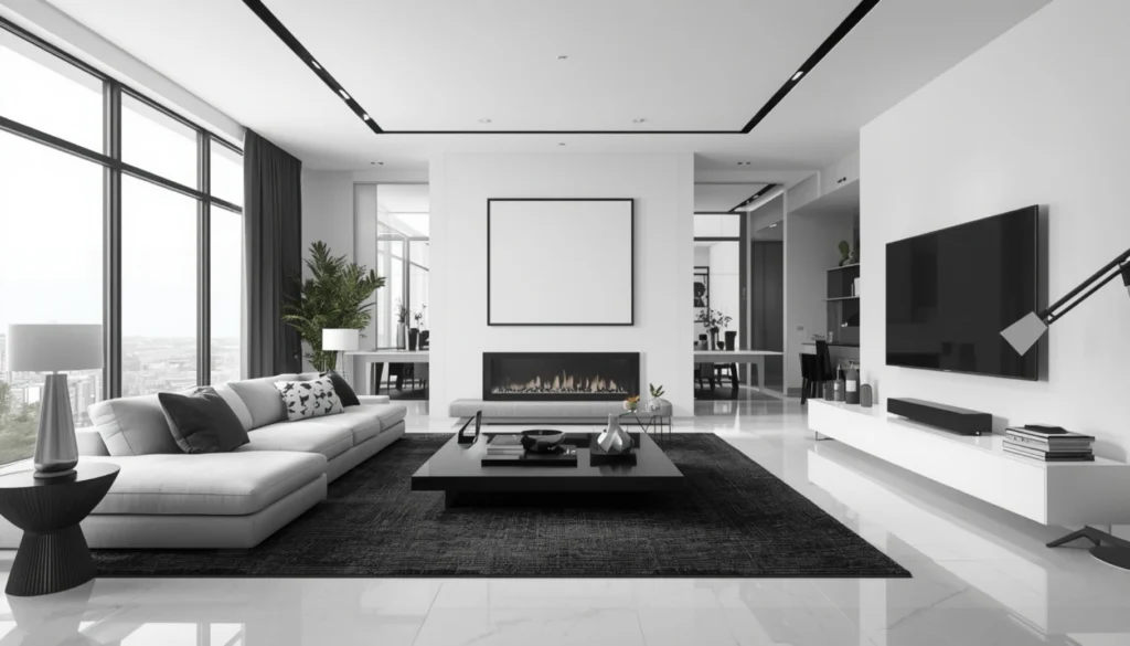 Black and White Modern Contrast