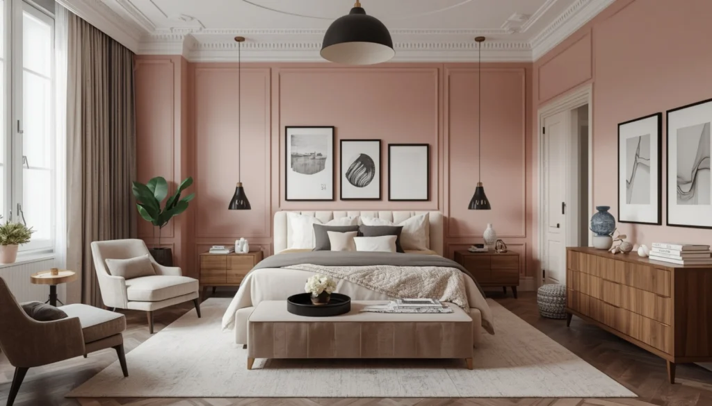 Blend Pink with Black Accent Details
