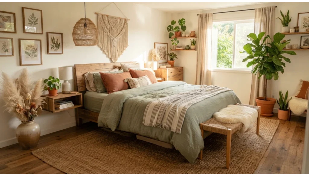 Blend Soft Terracotta and Sage Green Accents