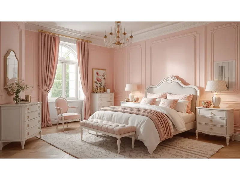 Blush Pink Bedroom for a Soft Romantic Feel