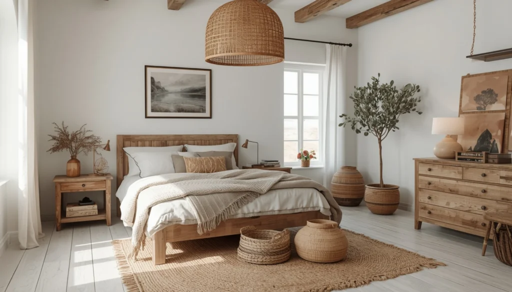  Bring Nature Indoors With Wooden and Woven Decor