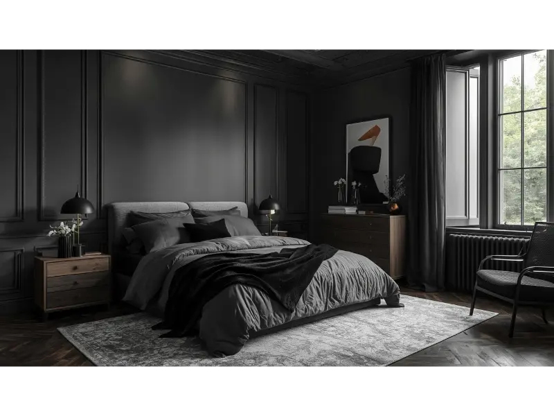 Charcoal Gray Bedroom for a Modern Sophisticated Look