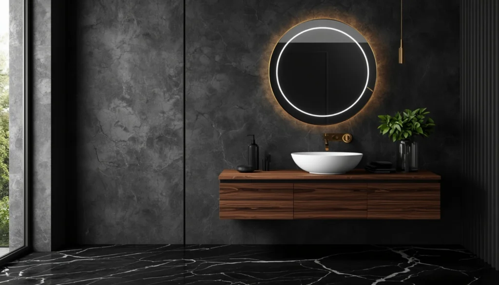 Charcoal Grey Statement Bathroom