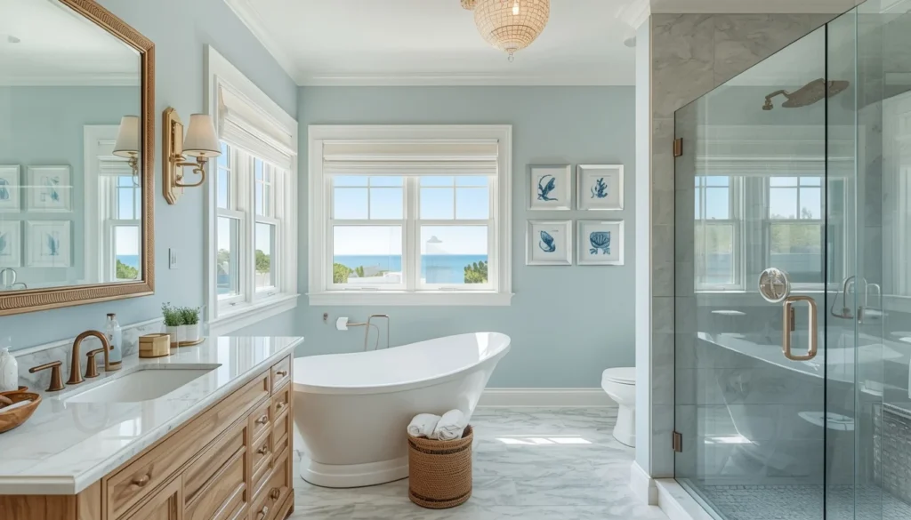 Coastal Luxury Bathroom Design