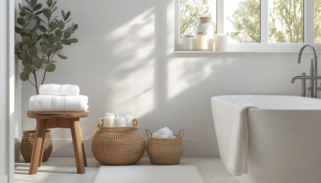 Coastal Spa Corner with Natural Elements