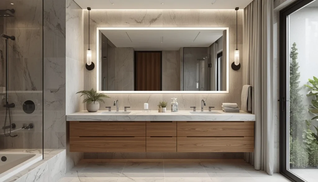  Contemporary Floating Vanity Bathroom