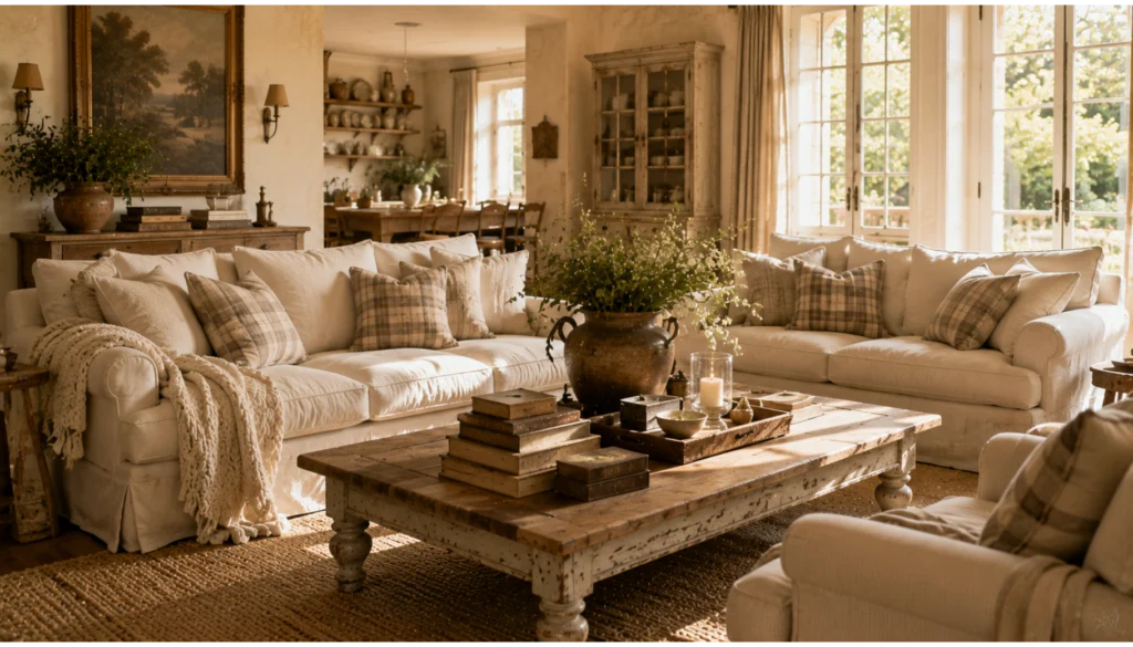  Cozy Farmhouse Seating Area