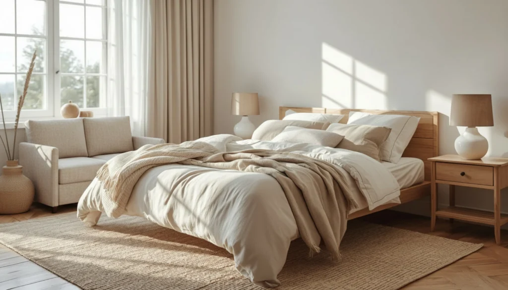 Cozy Linen Bedroom Haven