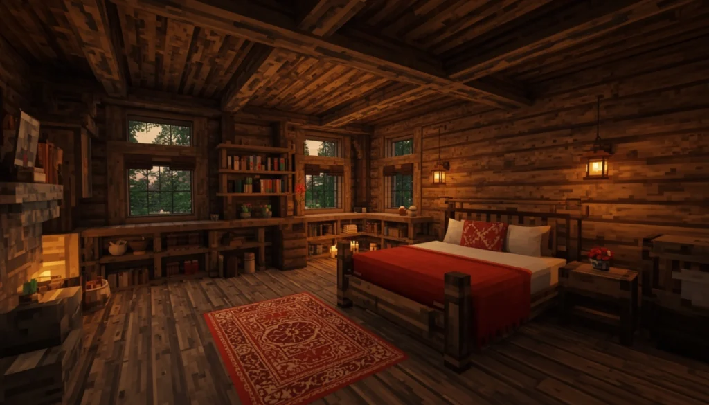 Cozy Rustic Cabin Bedroom