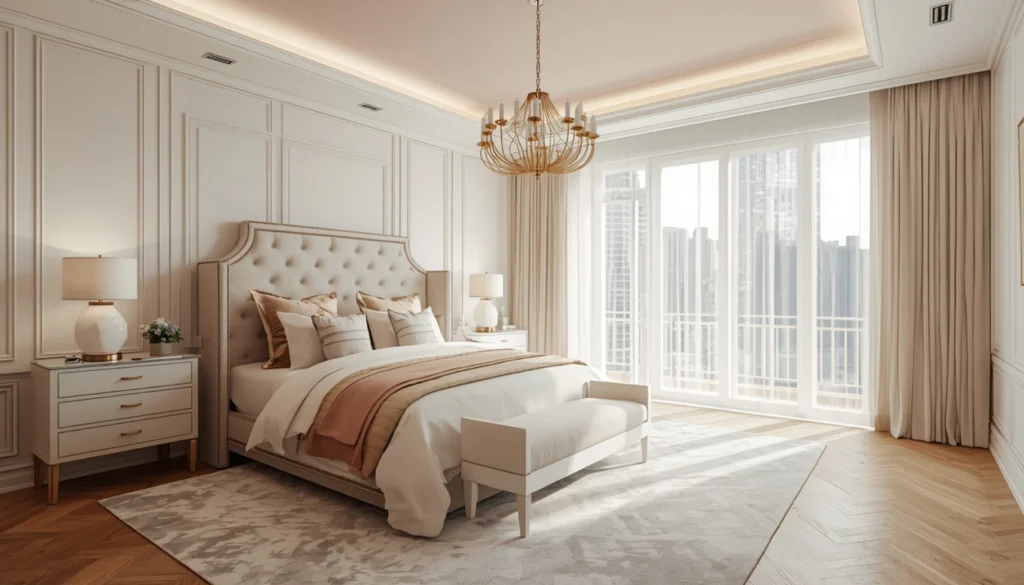 Create a Statement Ceiling with Soft Pink Paint