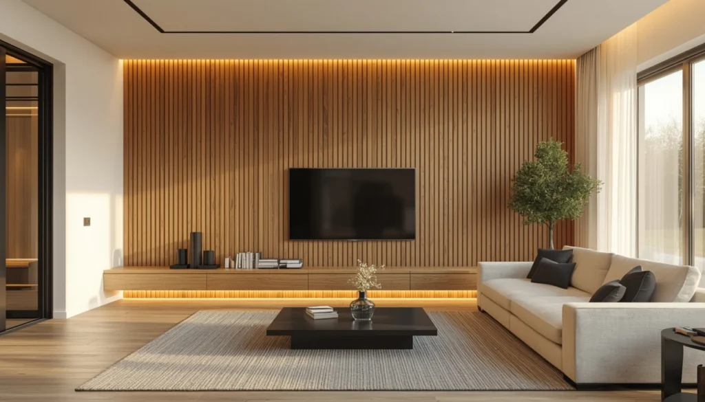 Create a Stylish Accent Wall with Wood Slats