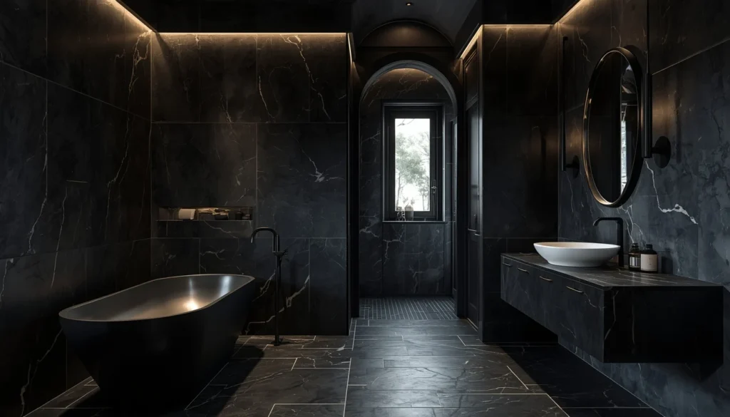 Dark And Moody Luxury Bathroom