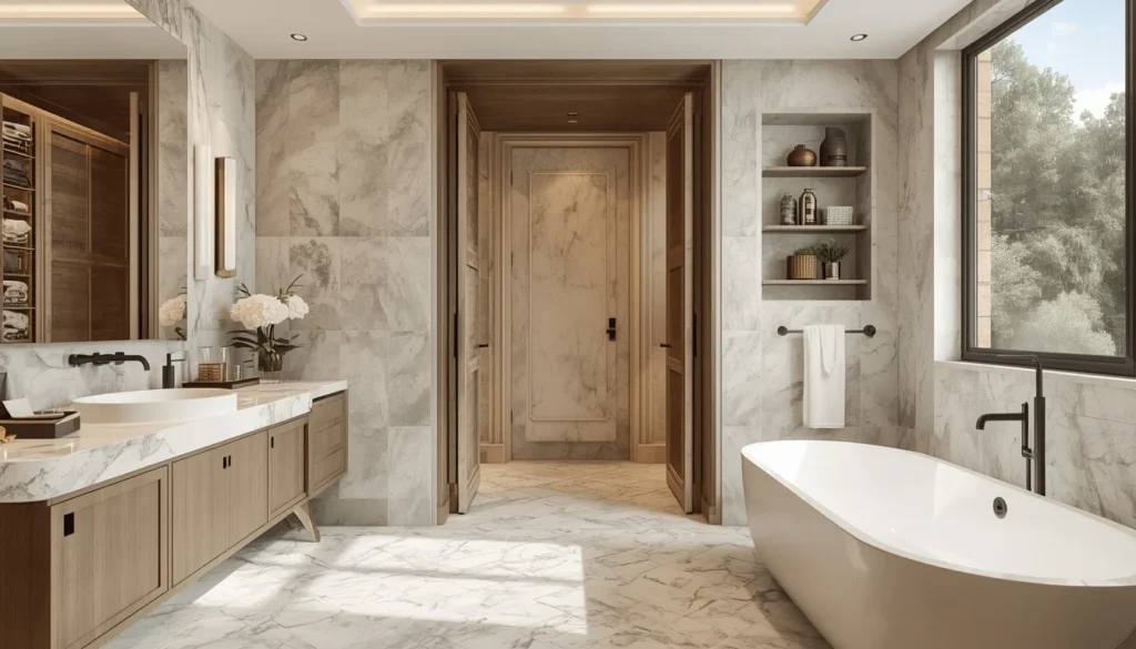 Designer Bathroom With Custom Details