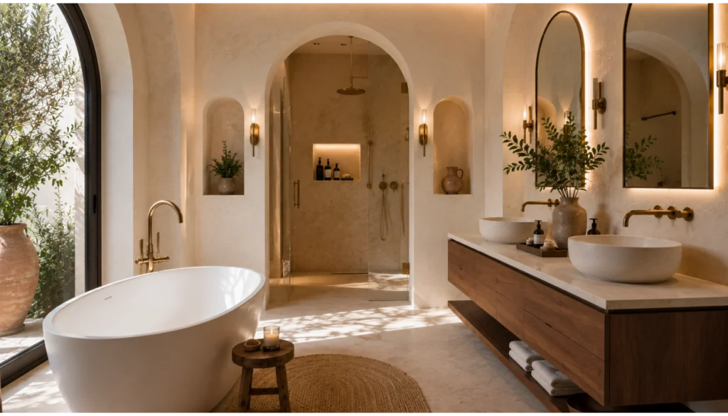 Elegant Arched Architecture Bathroom