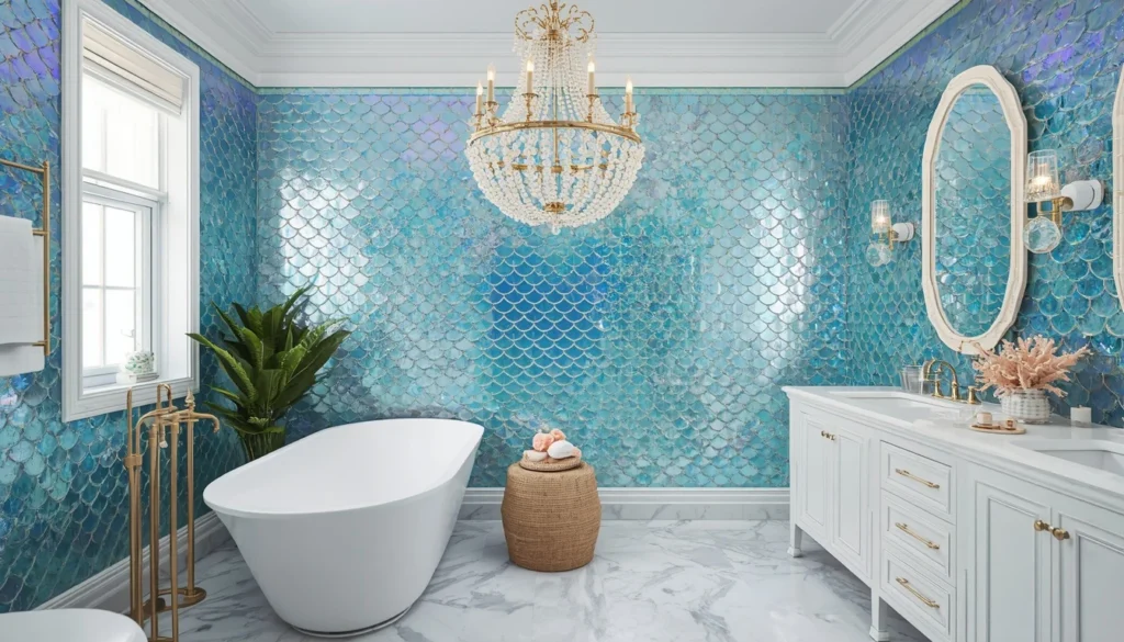 Elegant Mermaid Inspired Luxury Bathroom