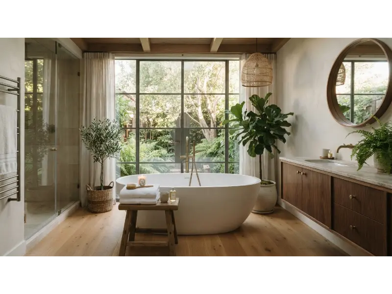 Freestanding Bathtub as a Relaxing Centerpiece