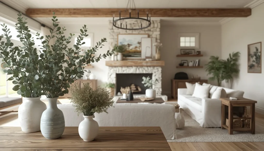Fresh Greenery and Seasonal Flowers