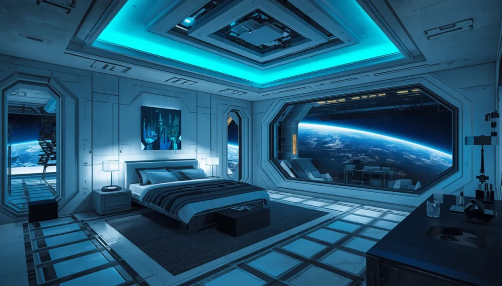 Futuristic Space Bedroom