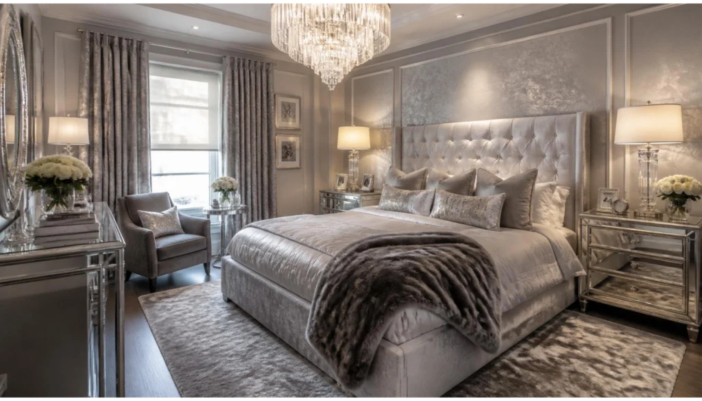 Hotel Inspired Silver Grey Luxury Suite