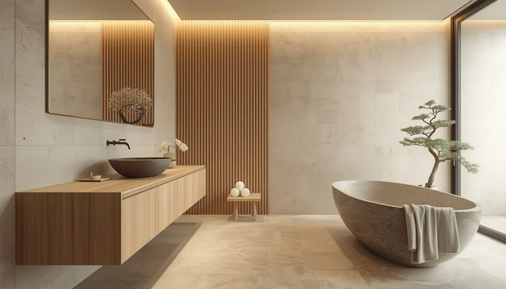 Japandi Luxury Bathroom