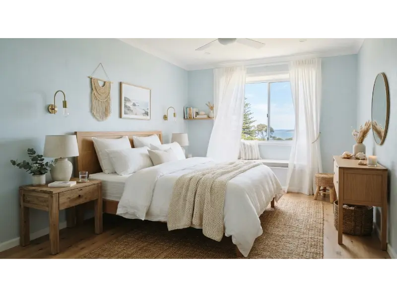 Light Blue Bedroom for a Calm Airy Feeling