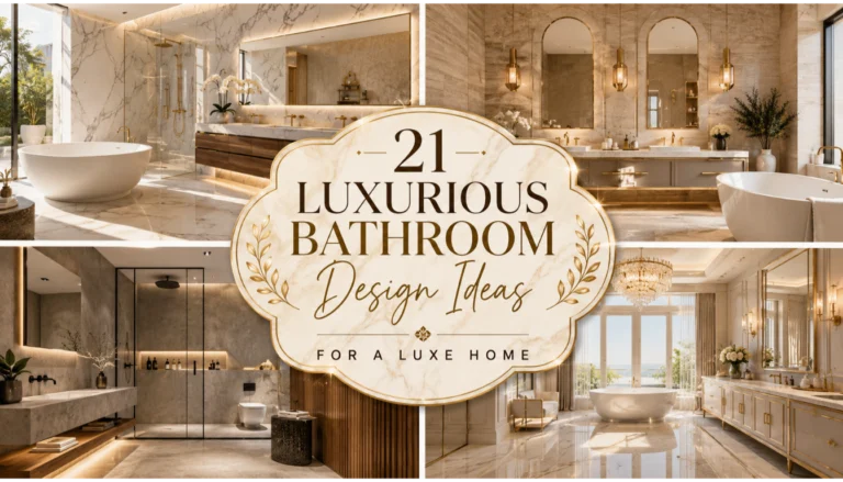 21 Luxurious Bathroom Design Ideas for a Luxe Home