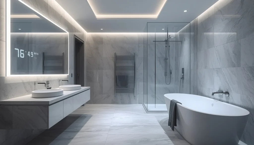 Luxury Bathroom With Smart Features