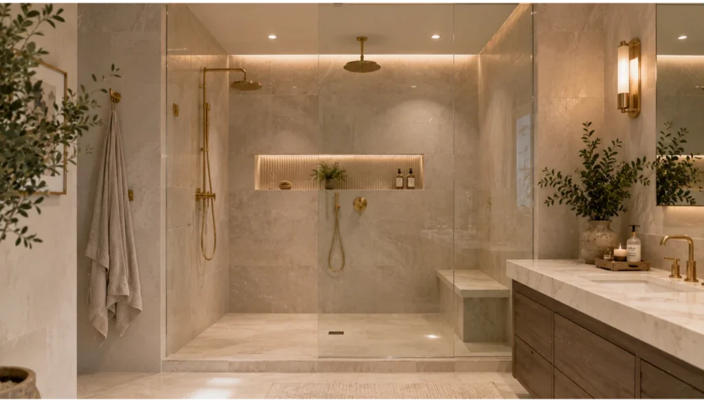 Luxury Walk In Shower Design