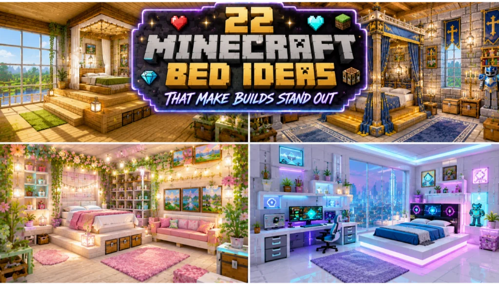 Minecraft Bed Ideas