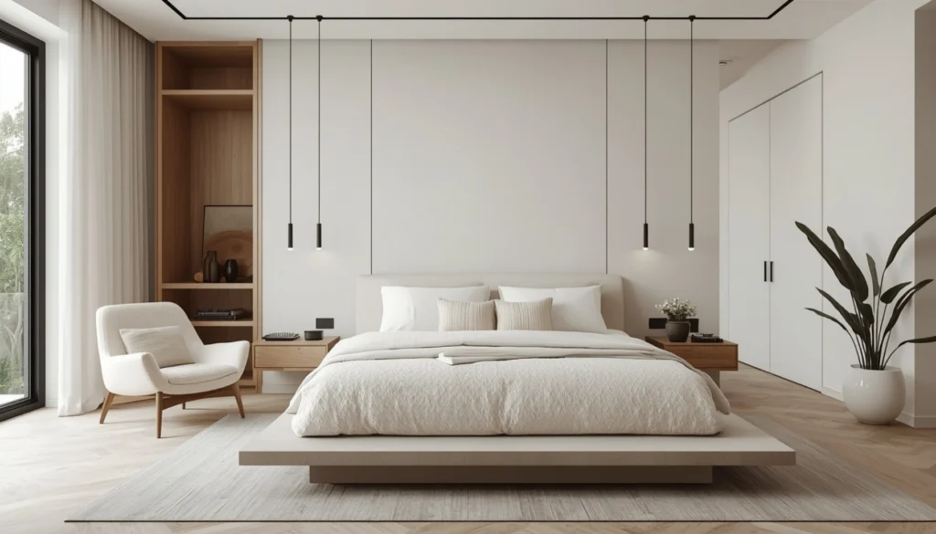 Minimalist Bedroom With Soft Texture