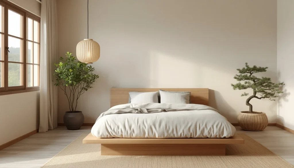Minimalist Japanese Zen Bedroom