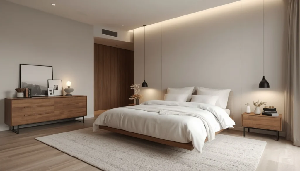 Minimalist Romantic Bedroom