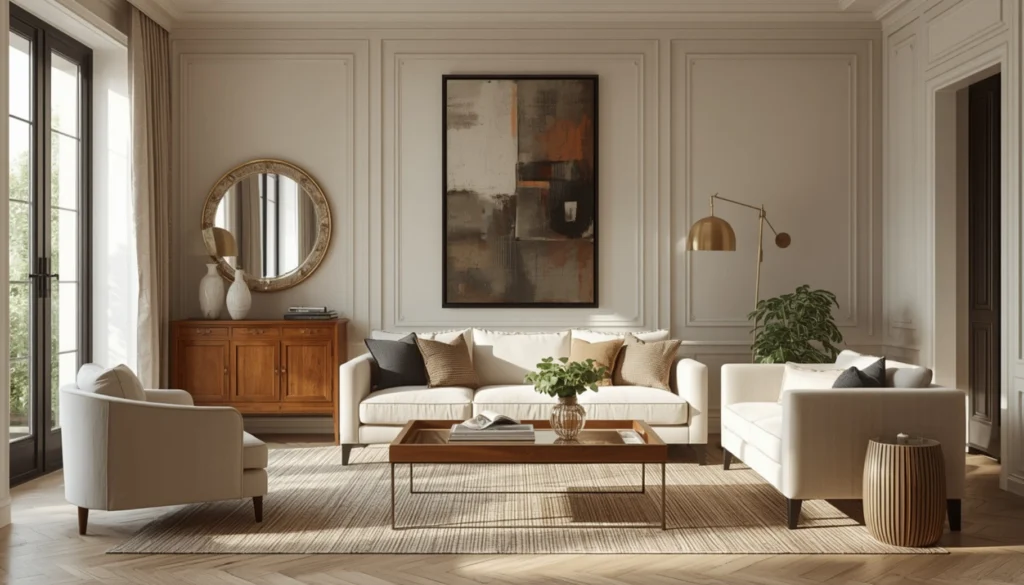Mix Vintage Pieces with Modern Furniture