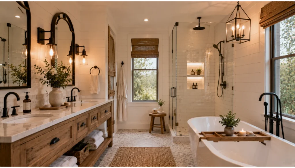 Modern Farmhouse Bathroom Design