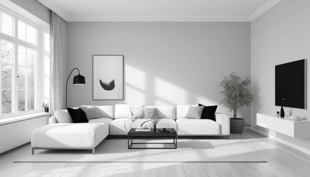 Modern Grey and White Minimalism