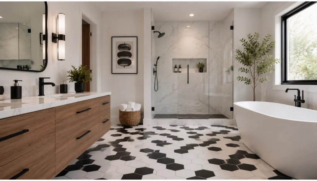 Modern Hexagon Tile Flooring