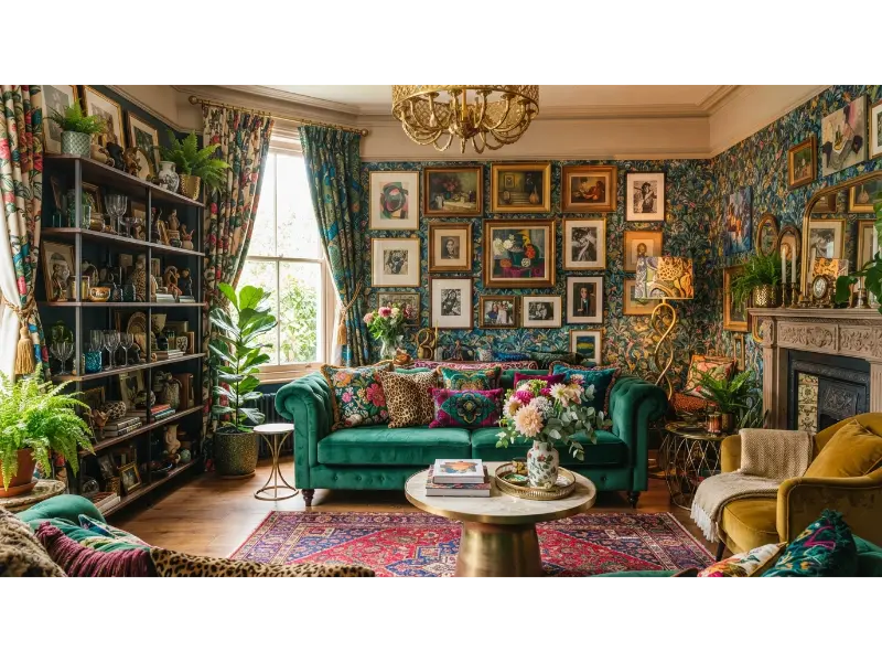 Modern Maximalist Living Room