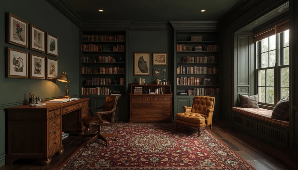 Moody Dark Academia Bedroom
