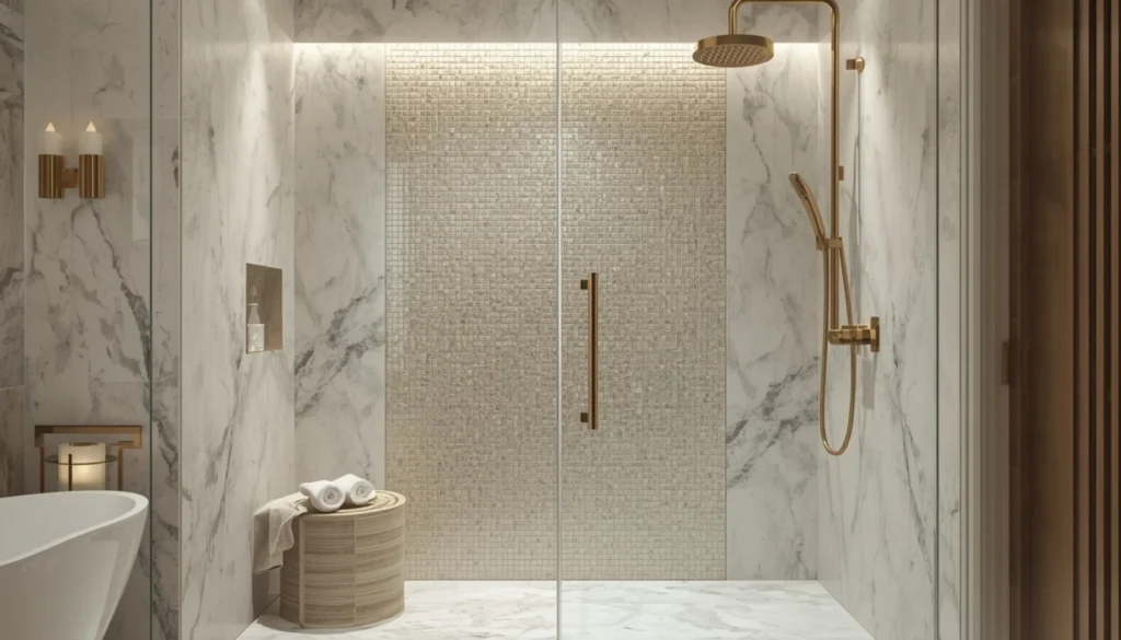 Mosaic Shower Feature Wall