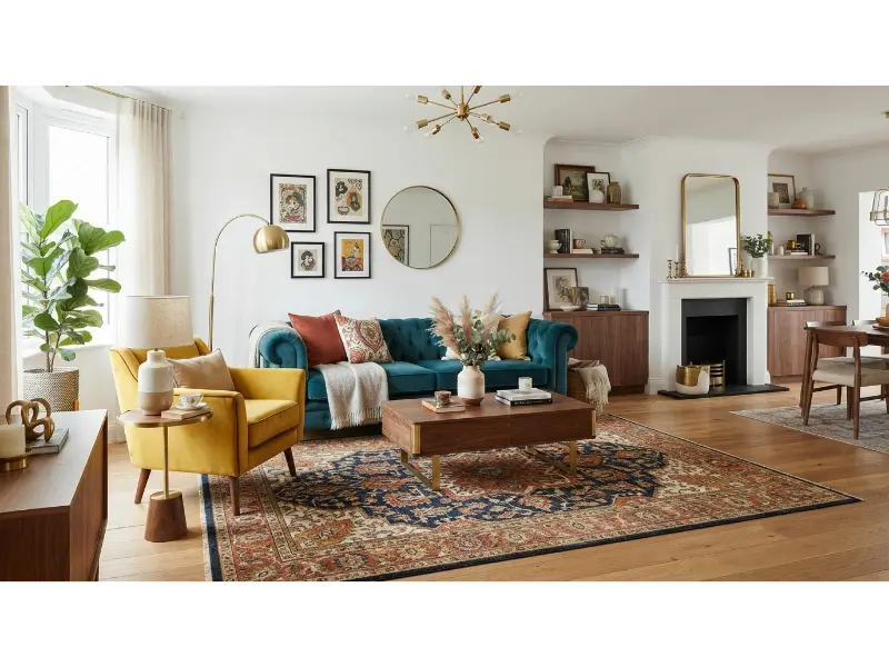 Mustard Yellow and Teal Harmony