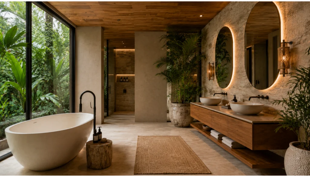 Nature Inspired Luxury Bathroom
